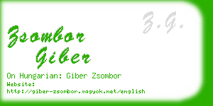 zsombor giber business card
